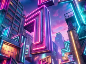 Comparison of LED signs and neon signs in an urban setting, showcasing their unique features and appeal.